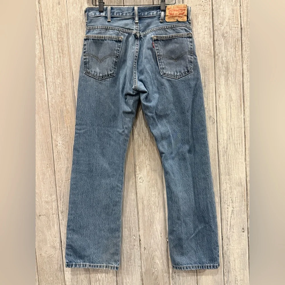 Levi's Light Blue Straight Men's Jeans - Picture 8 of 10